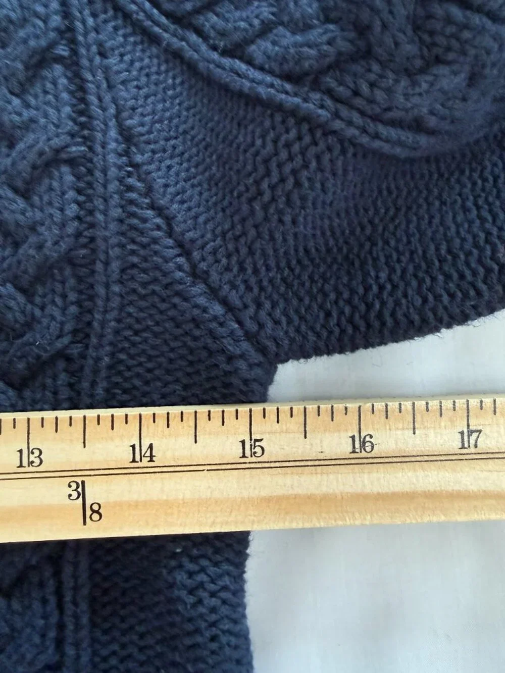 Gap Kids Cable Knit Mock Neck Henley Sweater Navy Blue Size M (8)